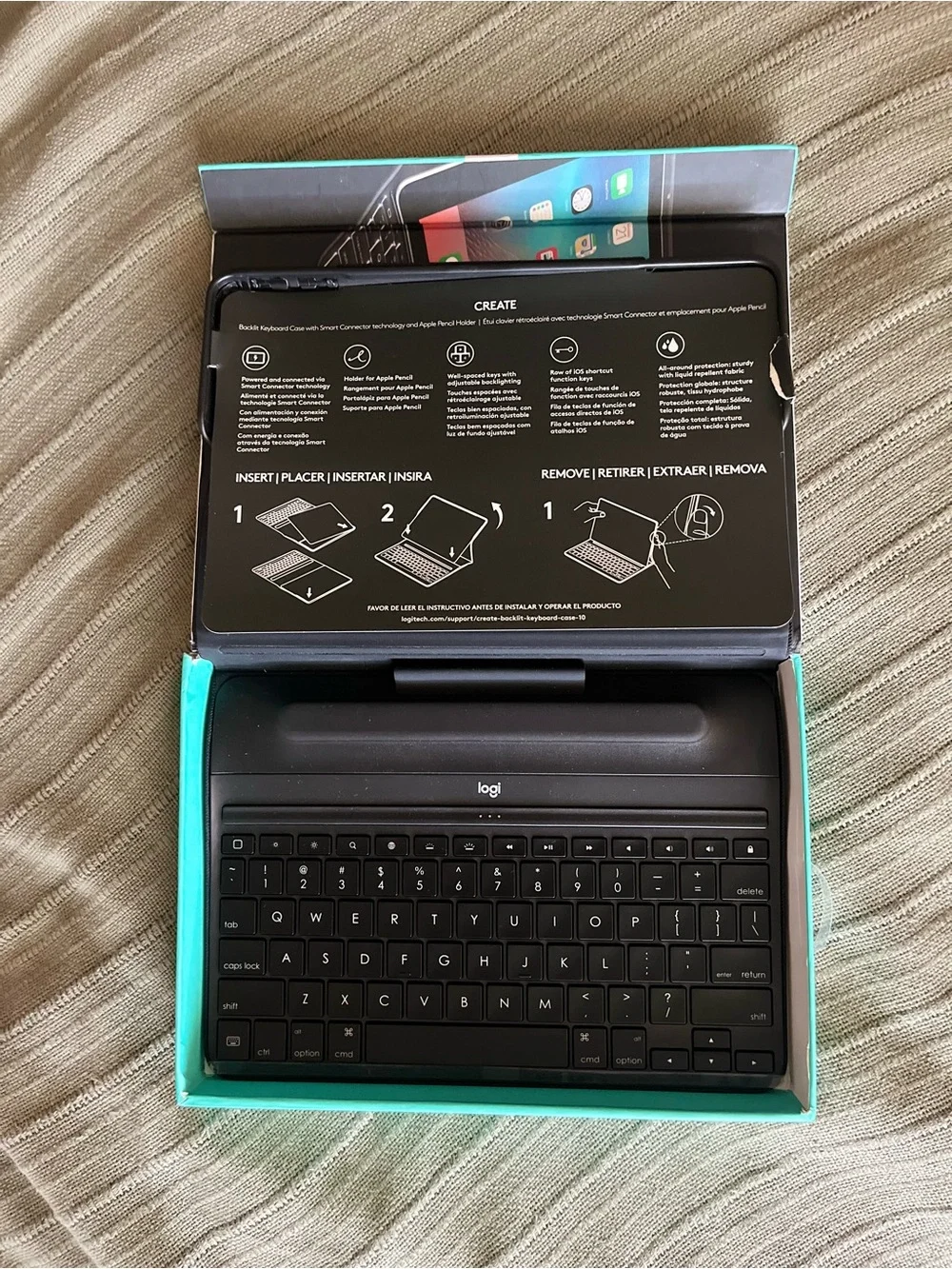 Logitech CREATE Keyboard Case for iPad Pro in Black